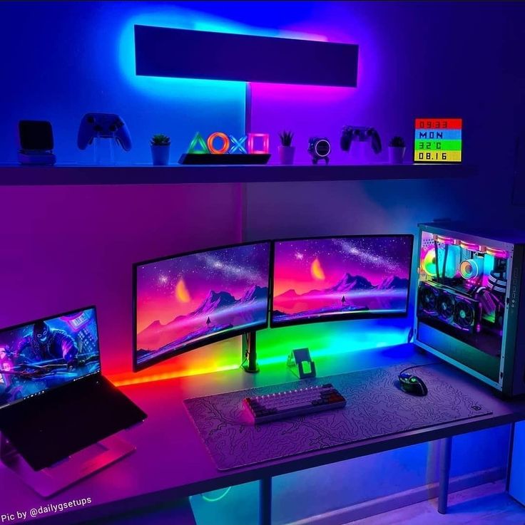 Close-up of a modern desktop gaming build with custom cooling